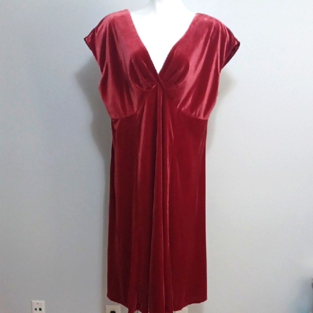 Size 20W sleeveless plus size dress ANOTHER THYME velvet/Velour. Special Event